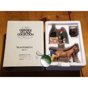 "Blacksmith" set of 3 #5934-0 Heritage Village Collection -Retired-